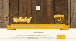 Desktop Screenshot of kollerhof.de